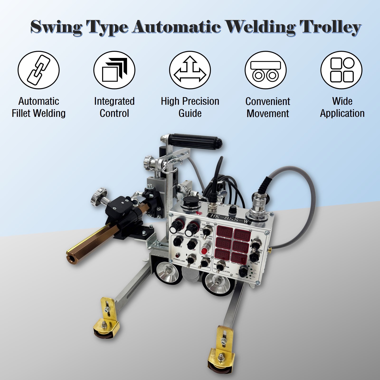 HK-8SS-W Swing Magnetic Angle Welding Machine Automatic Welding Carriage 110V