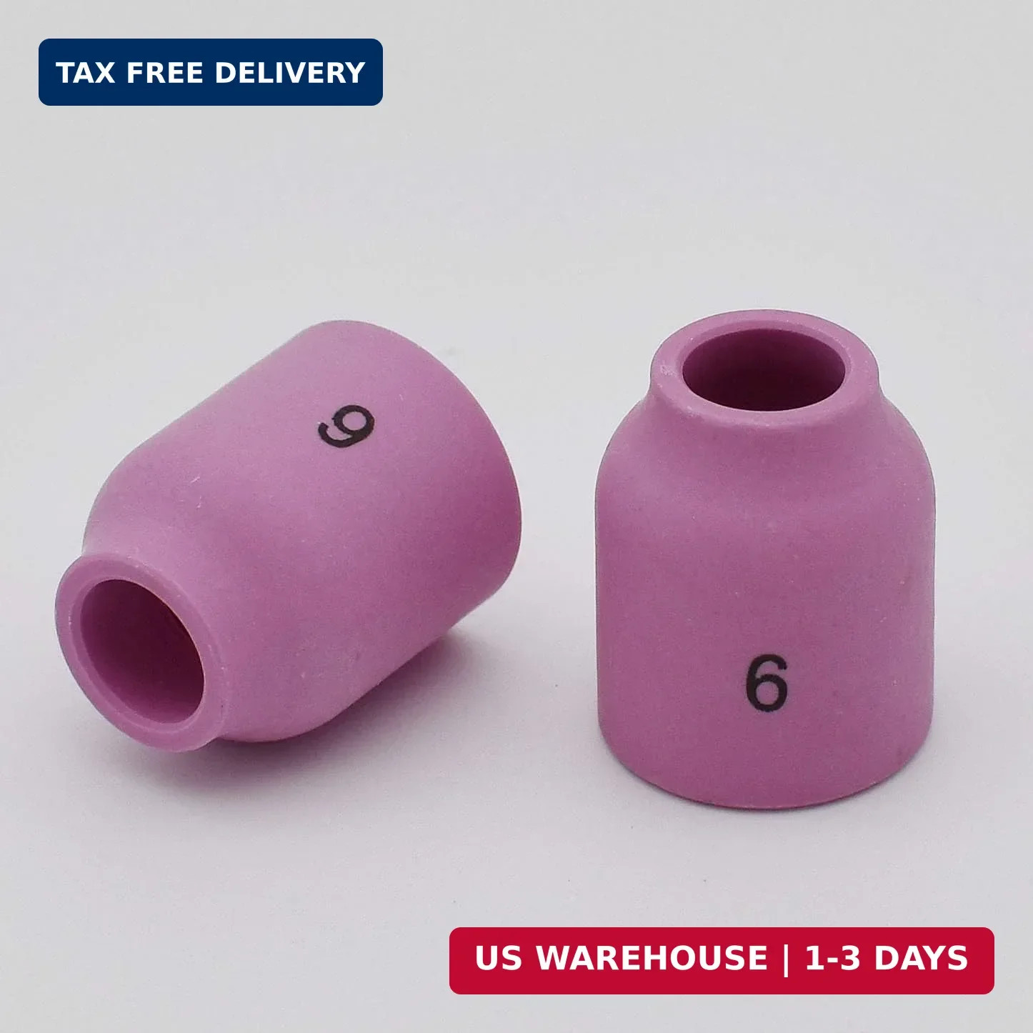 10PK TIG Gas Lens Alumina Nozzle 53N60 6# 3/8″ For SR WP- 9/20 & 17/18/26 | 10PK