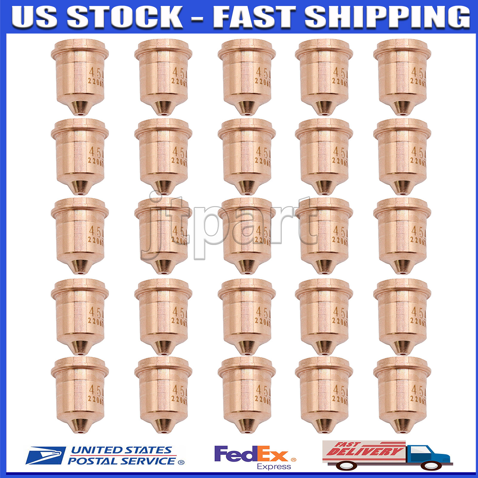 25pcs 220671 Plasma Nozzles 45A for Plasma Cutting Torch Durable High Quality