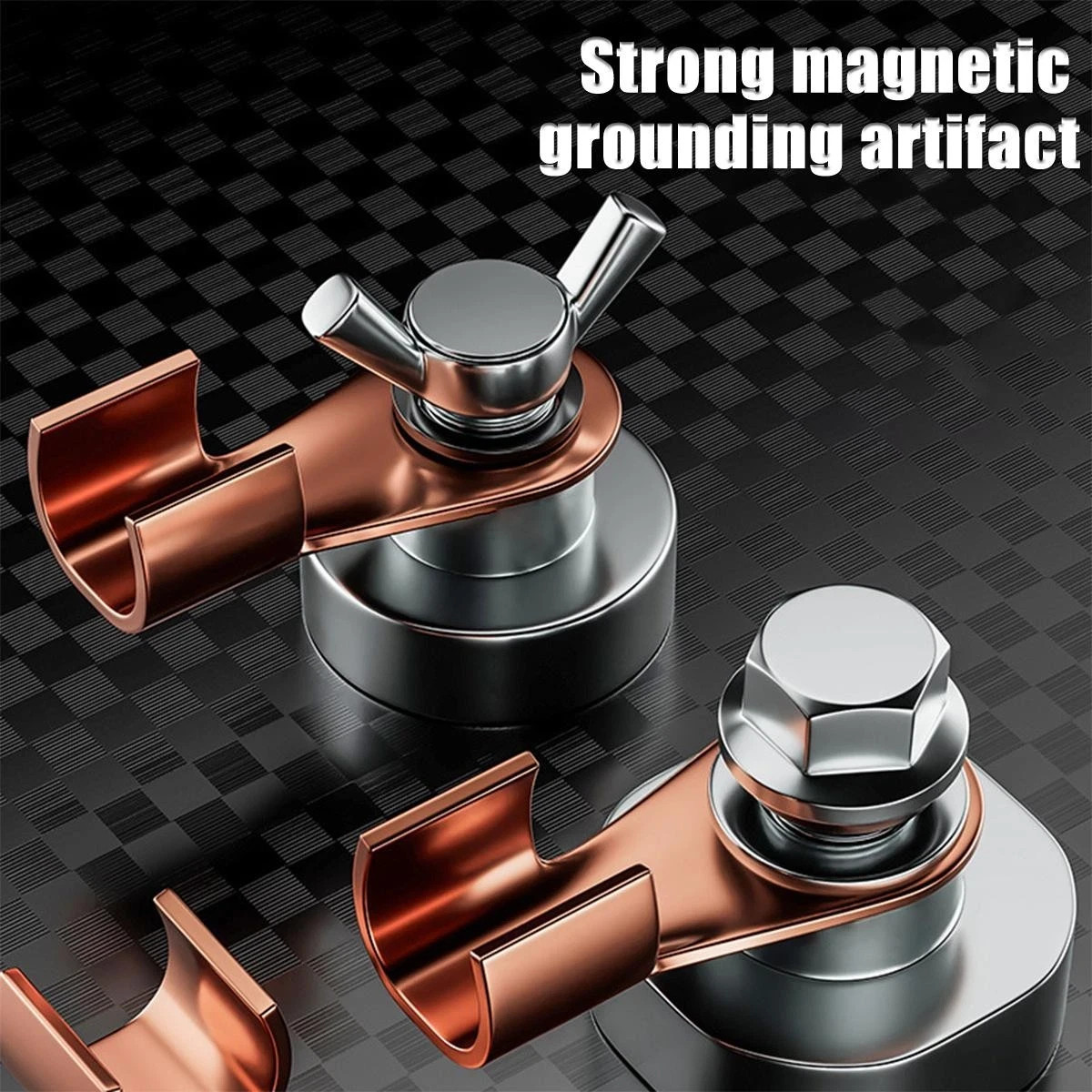 Welder Magnetic Ground Clamp, Strong Single-Head Welding Magnetic Ground Tool