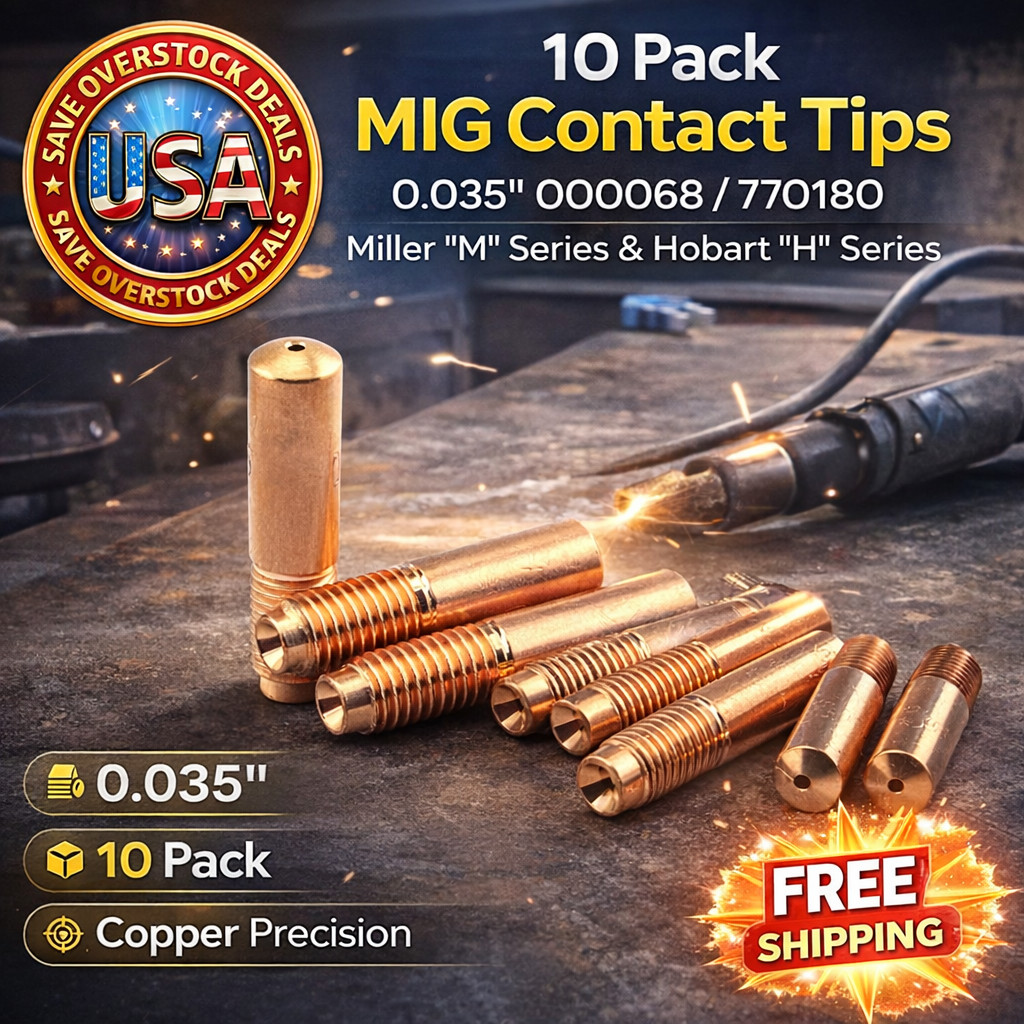 10 Pack MIG Contact Tips 0.035″ 000068/770180 for Miller & Hobart