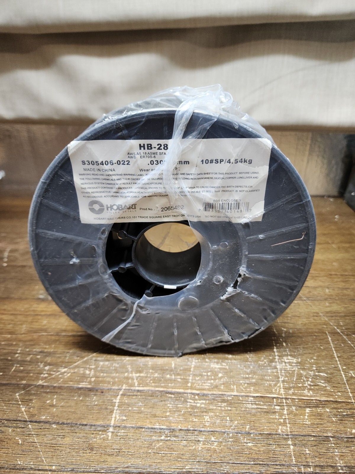 Hobart 030″ ER70S-6 HB-28 Copper Coated Weld Wire 10# – S305406-022