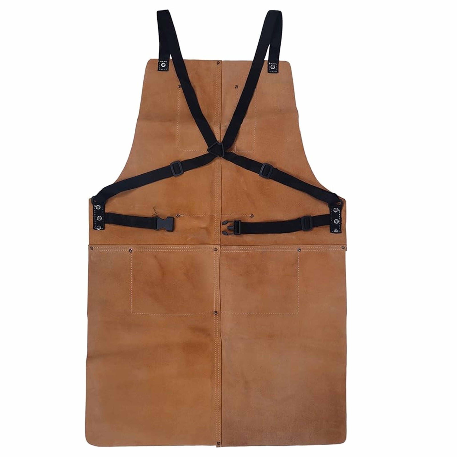 Leather Work Shop Apron with Tool Pockets Heat & Flame Resistant Welding Apron