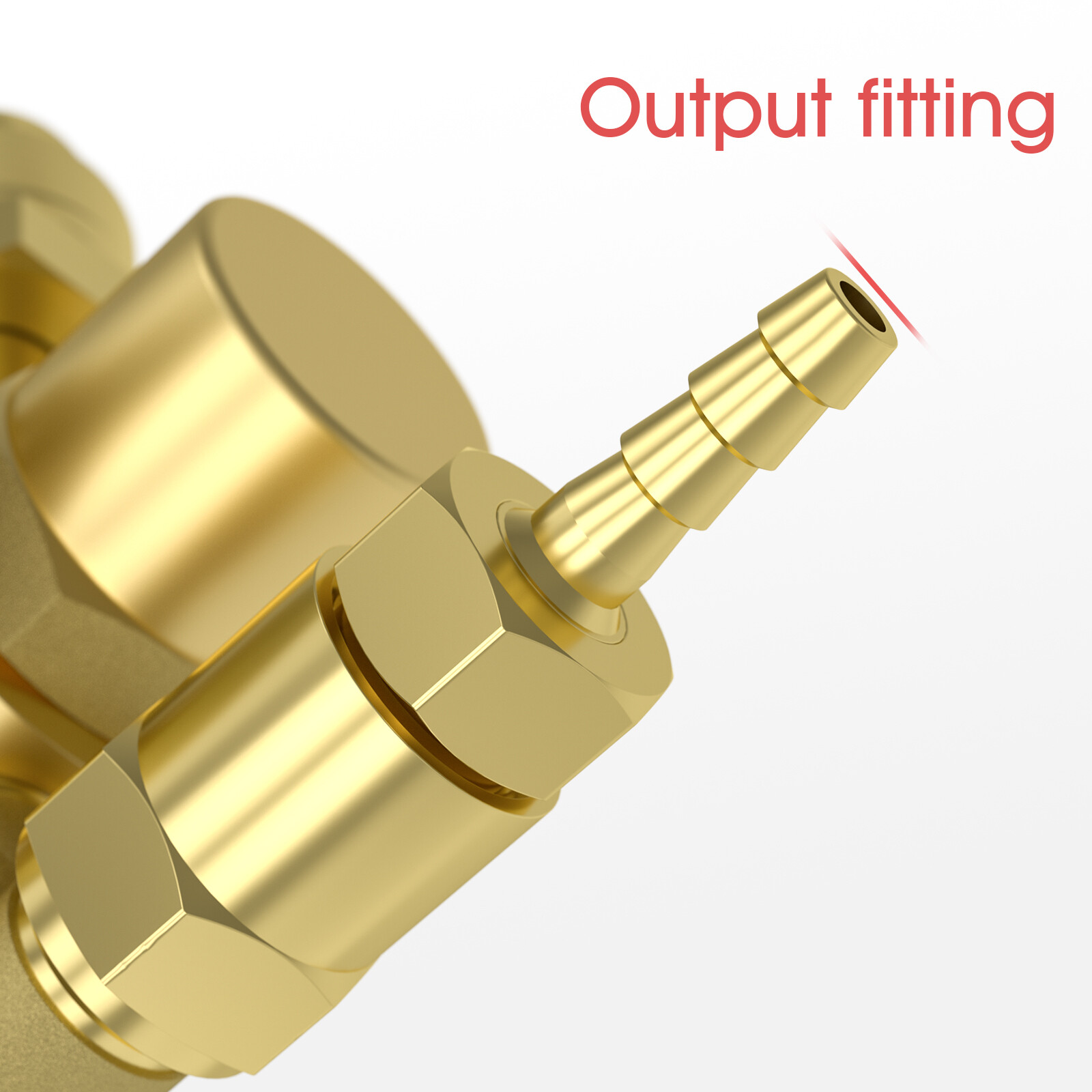 CO2 Argon Gas Regulator, flow meter, with 8ft Gas Hose for MIG TIG Welder