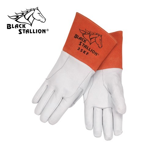 BLACK STALLION 35KF ALPHA TIG WELDING GLOVE Lined sz LARGE
