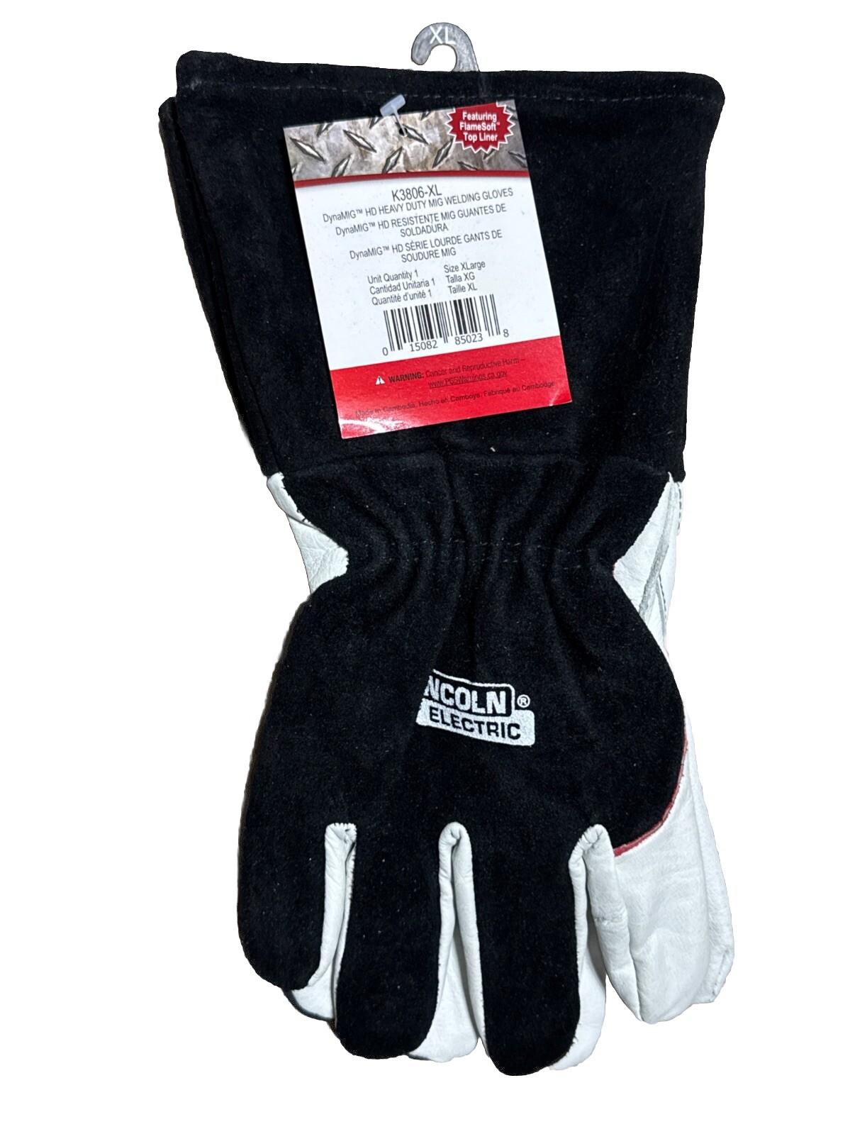 Genuine Lincoln Electric K3806-XL DynaMIG HD MIG Welding Gloves – XLarge
