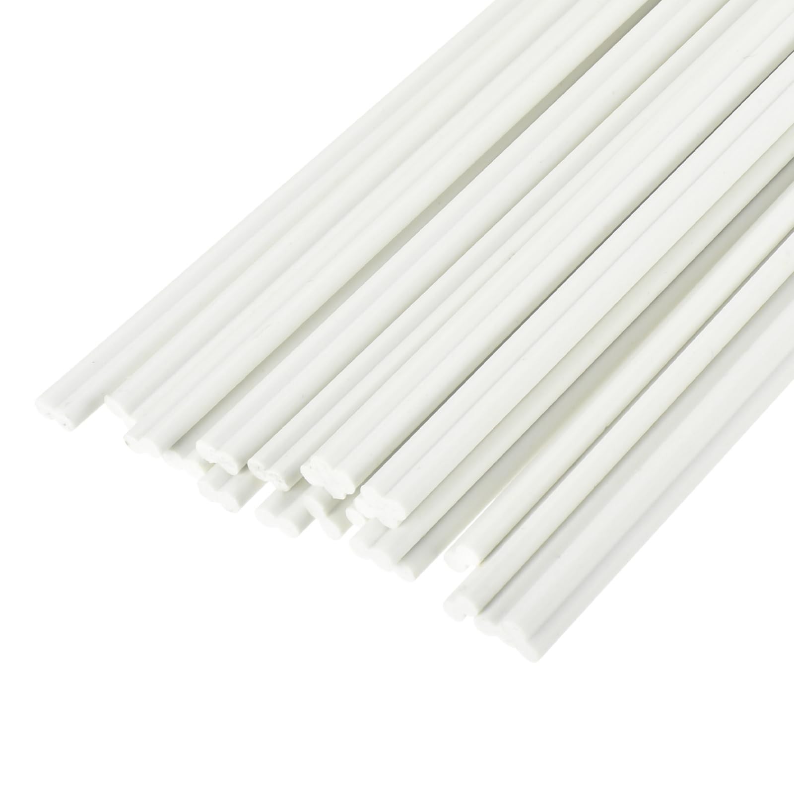 MECCANIXITY 20pcs 40 Inch Plastic Welding Rods PVC 40 Inch, White