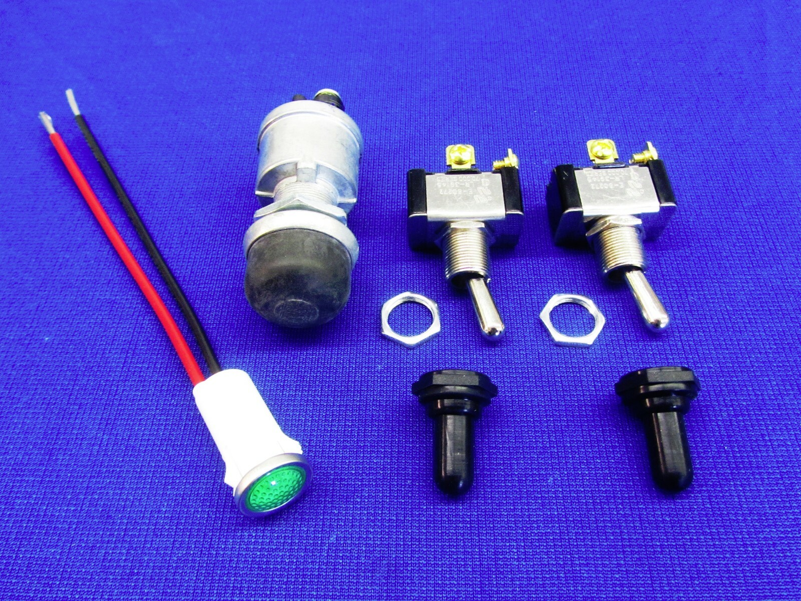 Lot Fits Lincoln Welder Sa 200 Toggle Switch W/ APM Boots Green Oil Light
