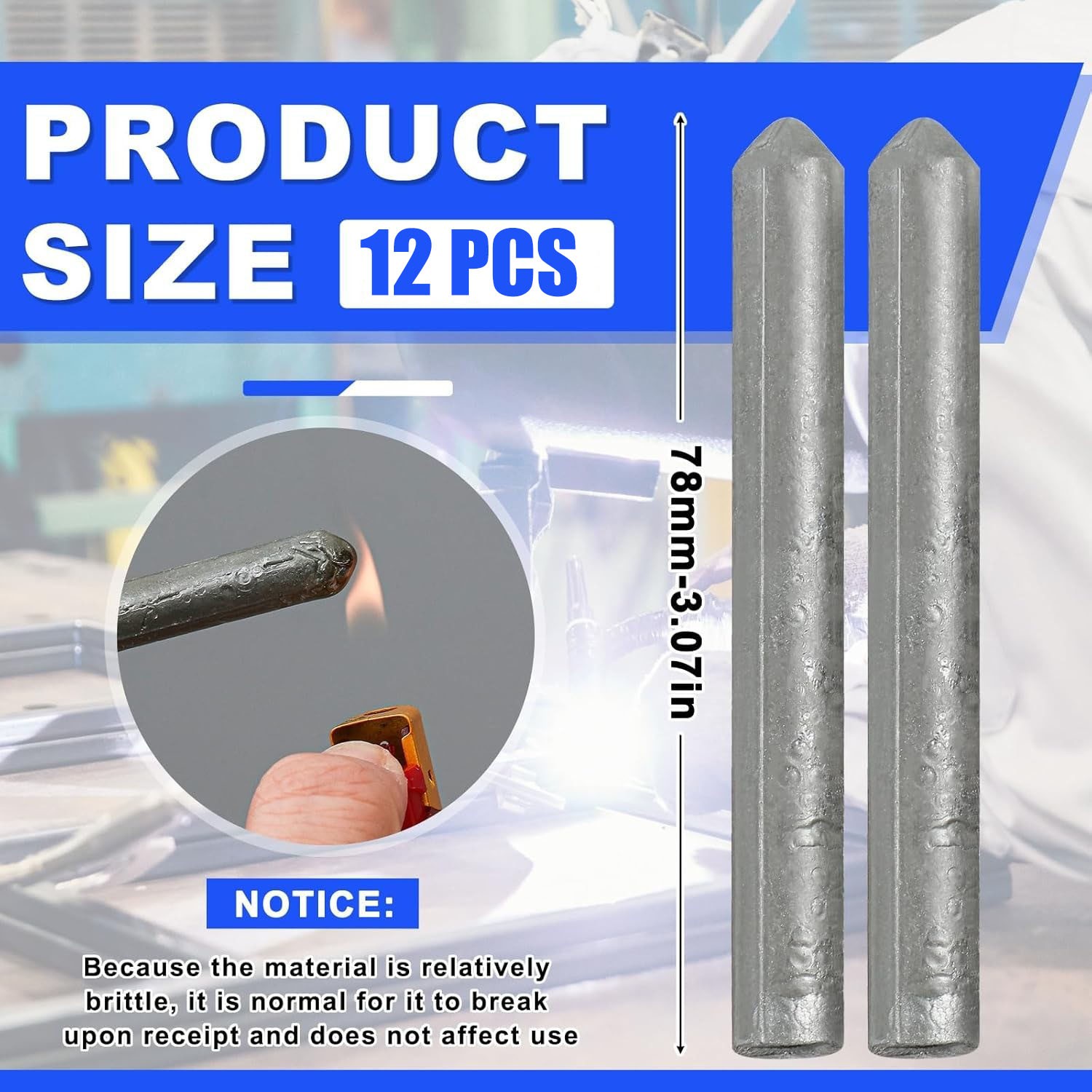 12PACK Low Temperature Universal Welding Rod Sticks Metal Easy Melt ~FAST SHIP
