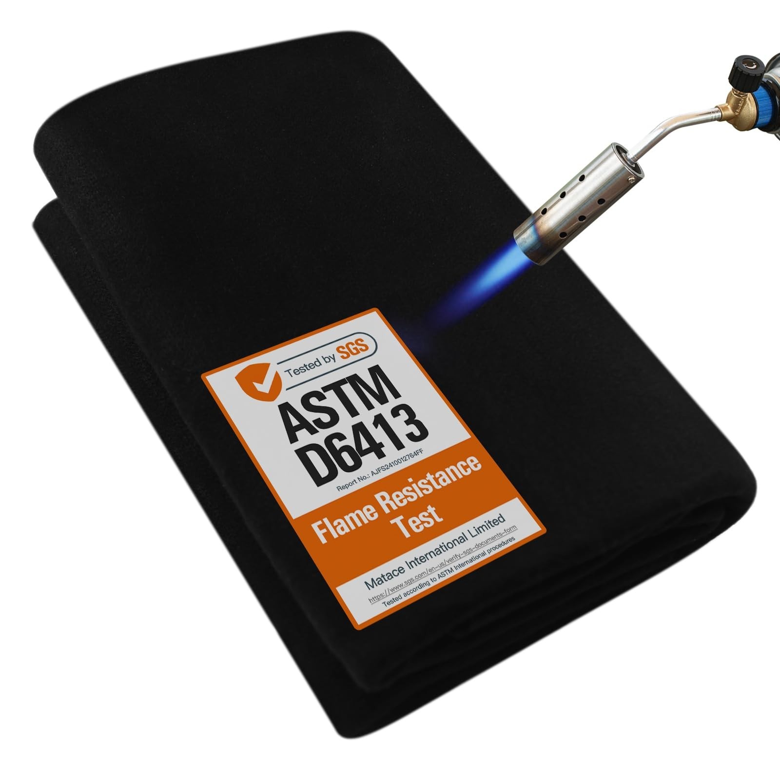 Fireproof Welding Blanket 40×40″ Carbon Felt Soldering Mat, 5mm Heat Shield for