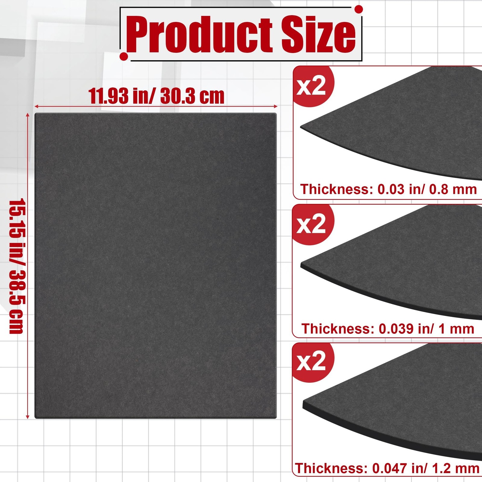6PCS Gasket Material Sheet, Non-Asbestos Exhaust Gasket Making Paper for Smal…