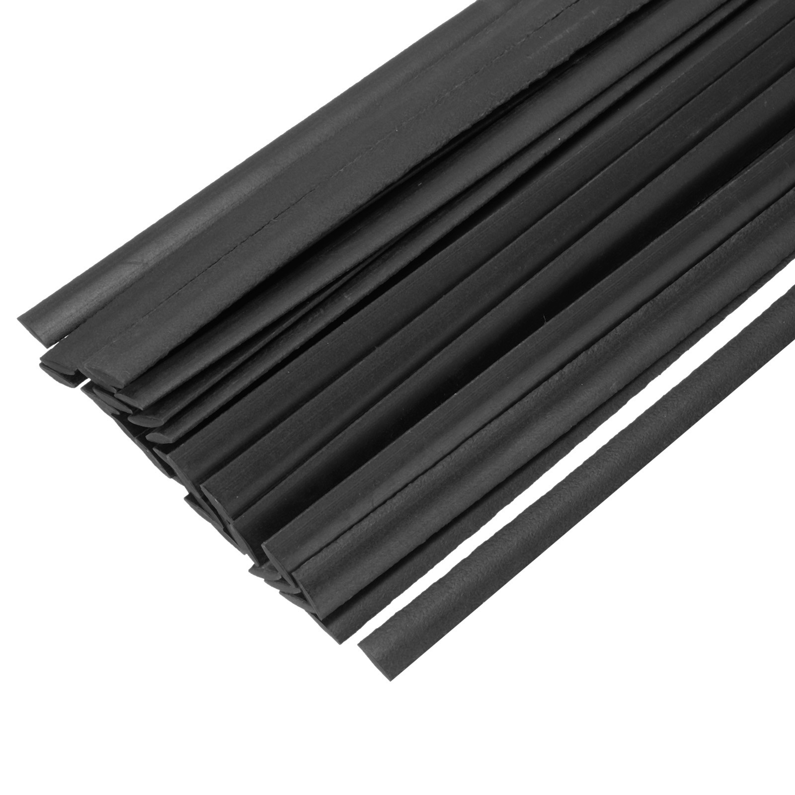 50pcs 9″ Plastic Welding Rods TPO Waterproof Welding Strips Welder Rods Black