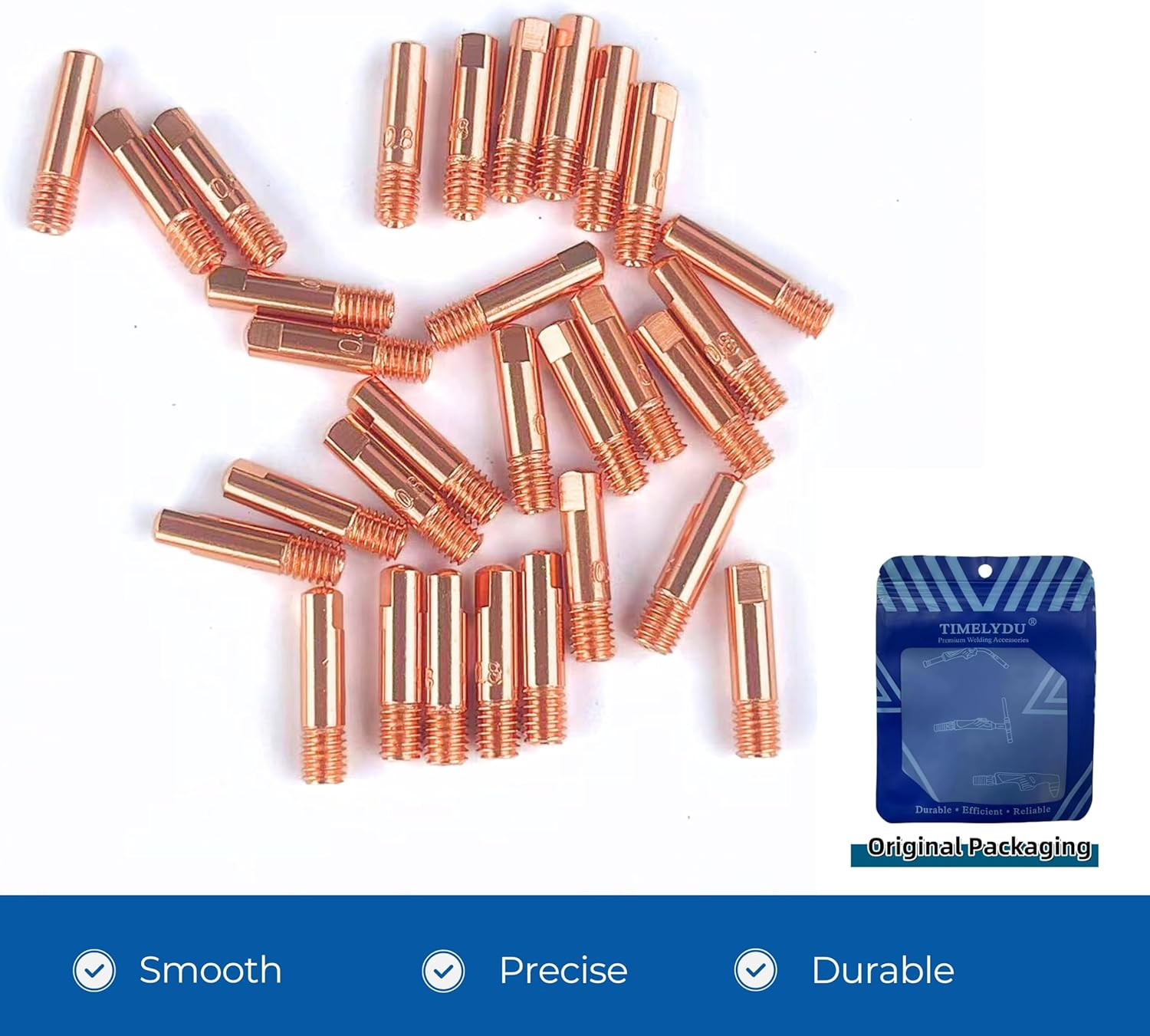 Mig Welder Tips 30-Pack .035” 0.9Mm Welding Tips Contact Tip for Mig Welding …