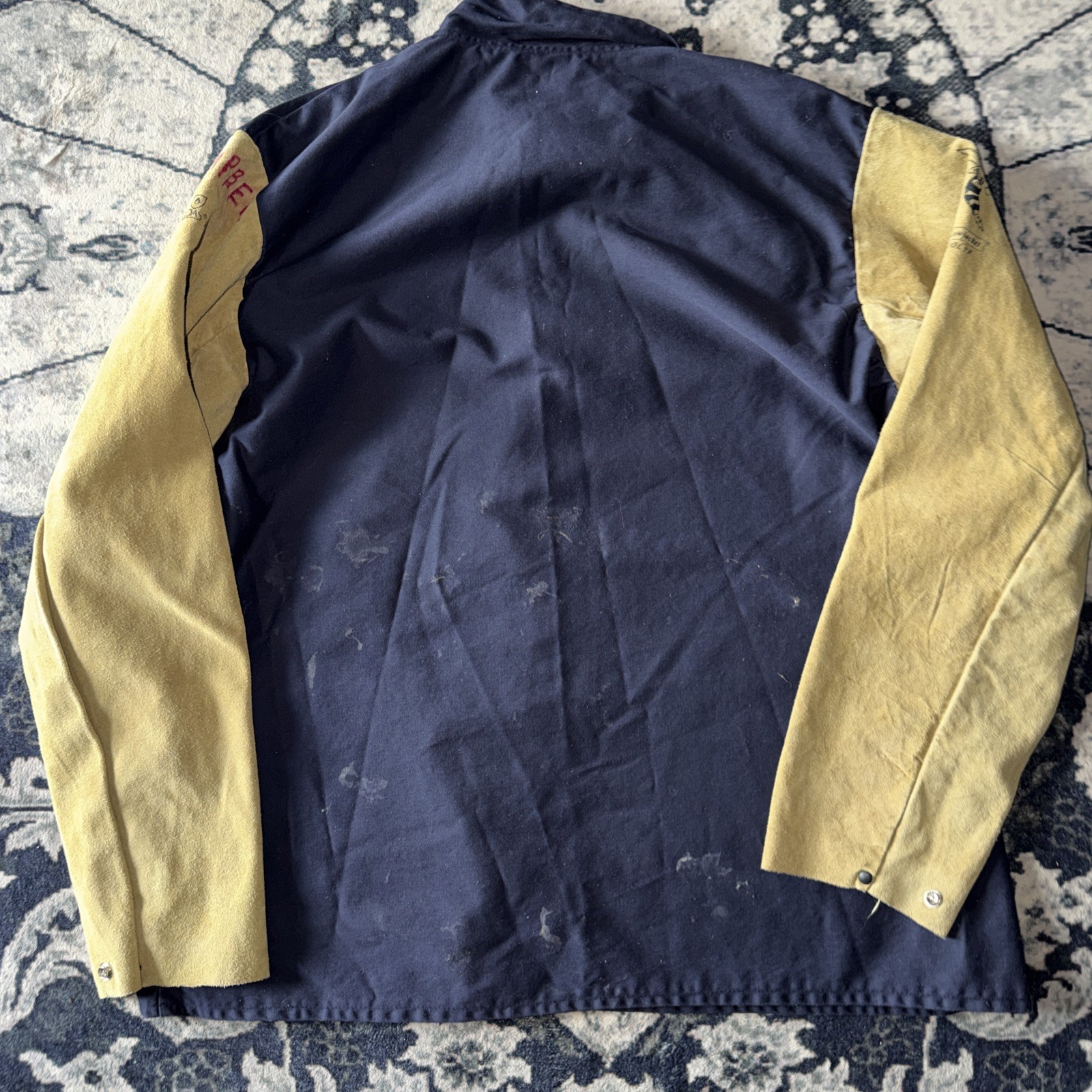 Weldas Yellowjacket Cool FR Welding Shirt 33-8060 Size 2XL Suede Leather Sleeves