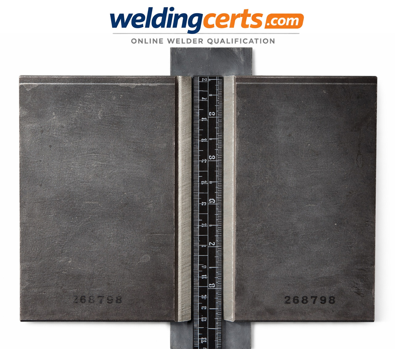 1″ Unlimited Thickness Weld Test Plate Couponss – AWS D1.1 w/ 2″ Back Strip-Asmb