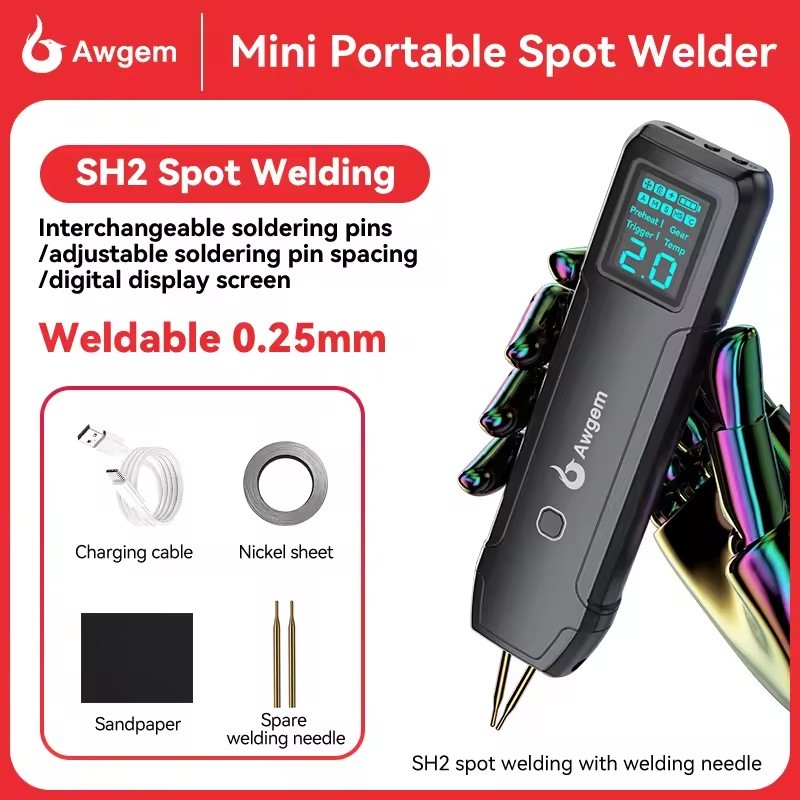 Portable Spot Welder Handheld Welding Machine 18650 Battery Pack / Nickel Strip