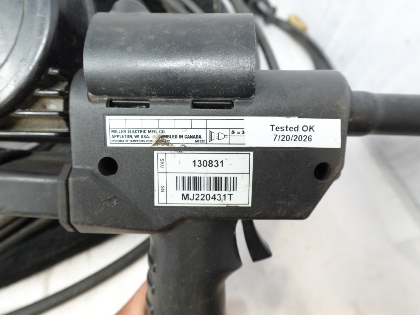 Miller Spoolmatic 30A 30 Ft 200A Aluminum Spool Gun Tested Working 130831 PH0