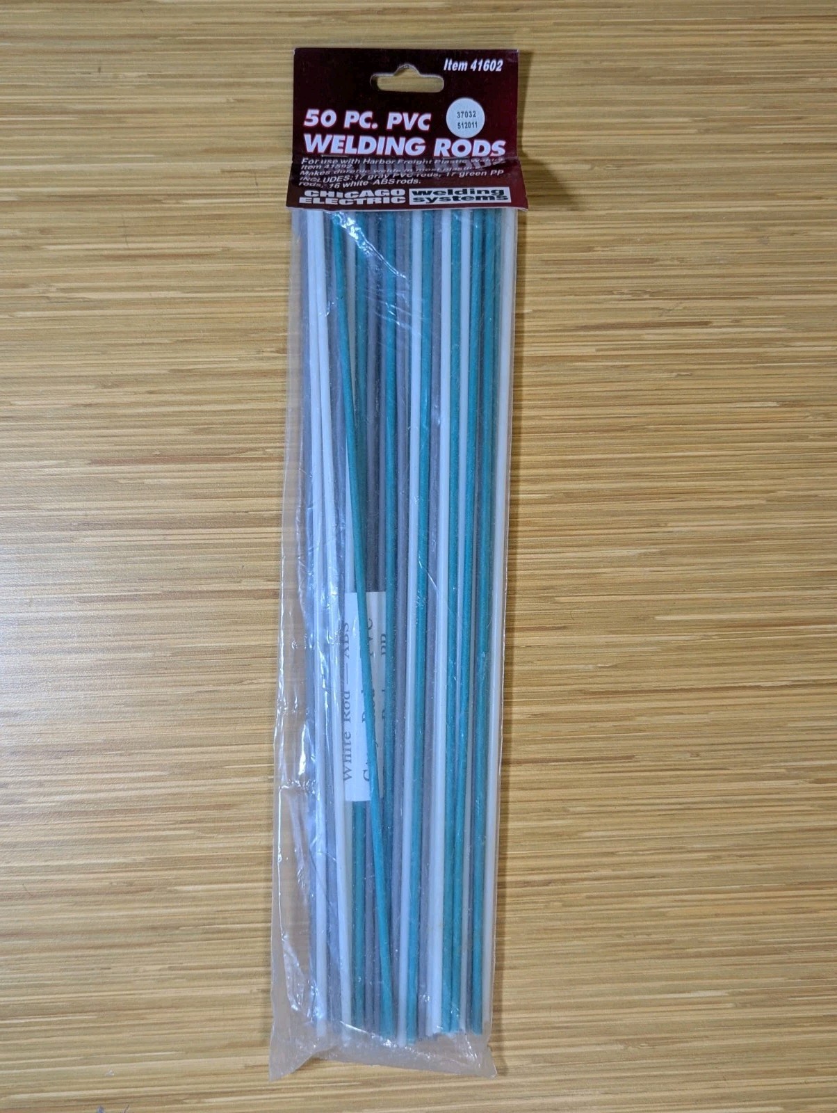 KA Chicago Electric 50 Plastic Welding Rods Grey PVC Green PP White ABS Rods
