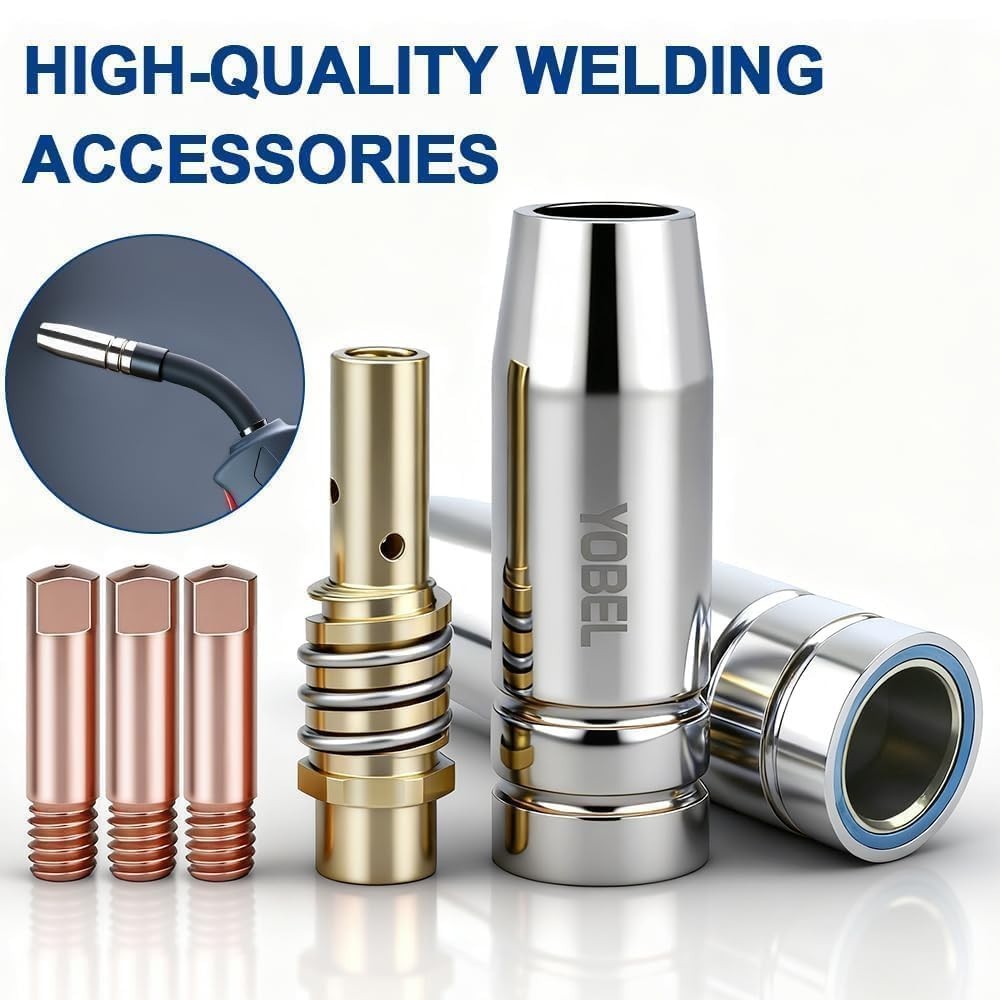 37PCS MIG Welding Consumables Kit – Tips & Nozzles for 15AK Torch, MB15 Compatib