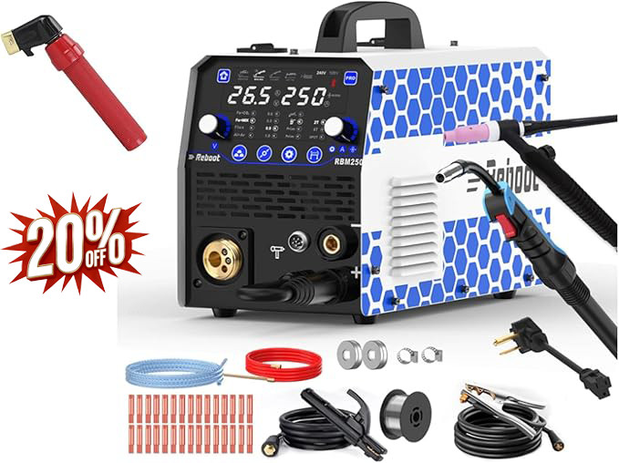 250Amp MIG Welder TIG Torch Included 120V/240V RBM2500 PRO