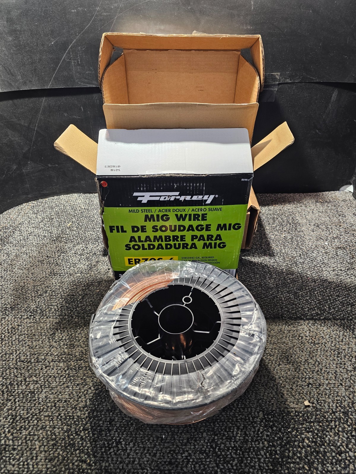 Forney 42282 Mig Welding Wire Mild Steel ER70S-6, .045-Diameter, 33-Pound Spool