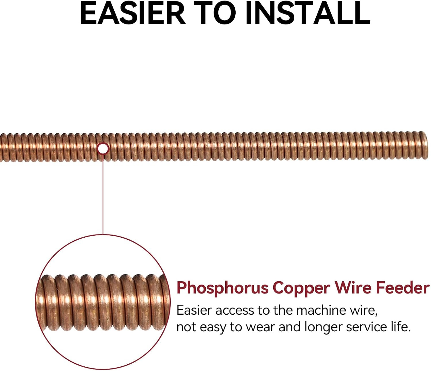 ARCCAPTAIN Conduit Liner Graphene Welding Liner for Aluminum Welding for MIG200