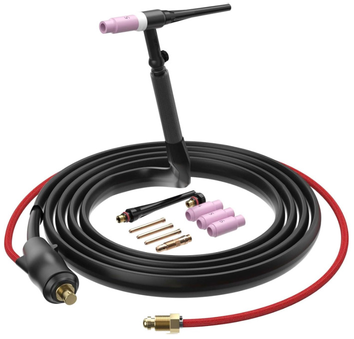 WP-17V TIG Torch 150A, 13FT Hose/Cable, 35-50mm for ARCCAPTAIN ARC/MIG Series