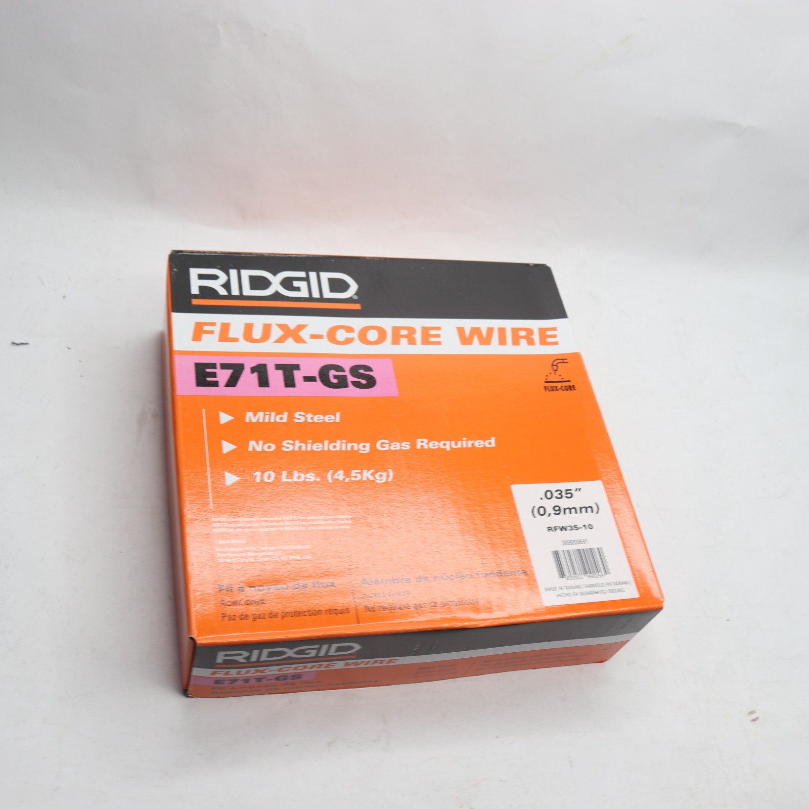 Ridgid Flux-Core Welding Wire No Gas Required 10 lb. Spool RFW35-10