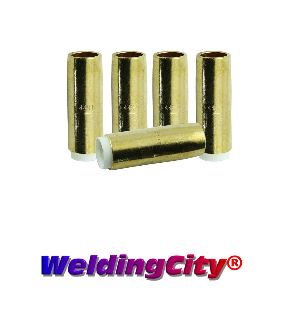 WeldingCity® 5-pk Gas Nozzle 4491 (3/4″) for Bernard MIG Welding Gun | US Seller