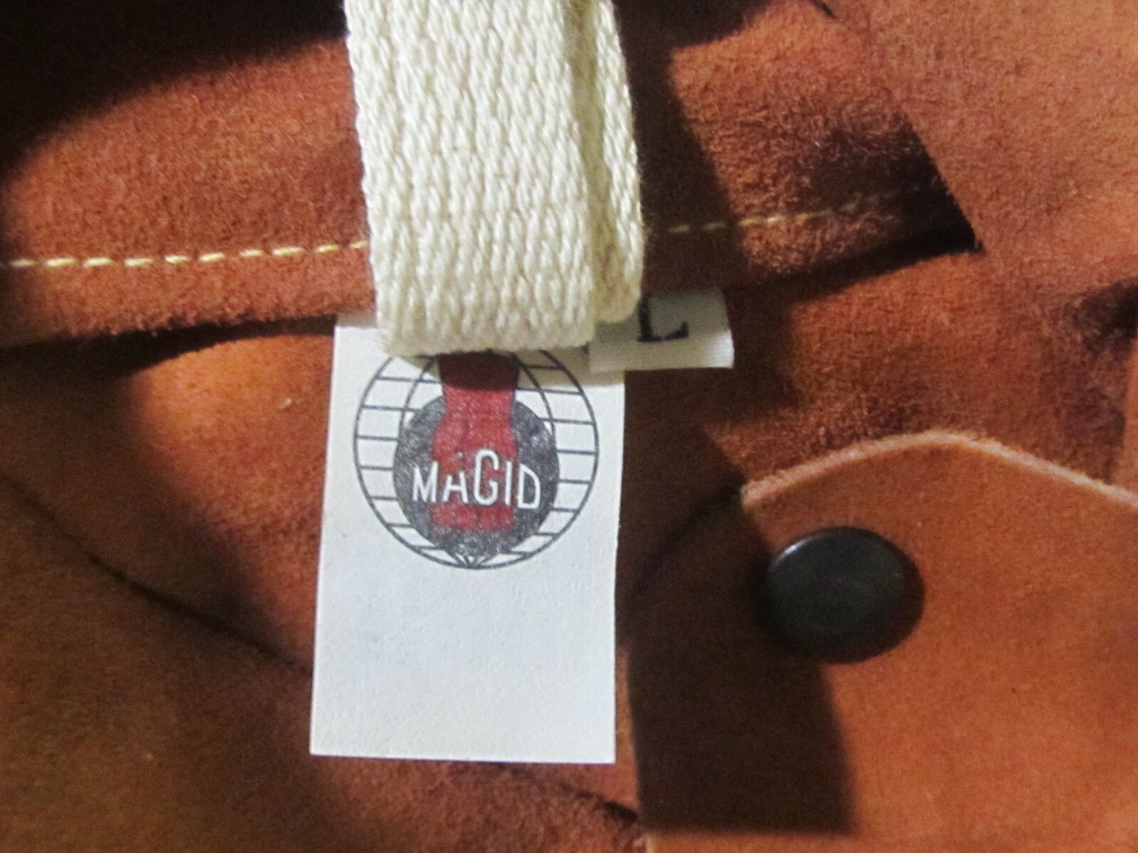 NEW Magid LARGE Weld Pro Flame Resistant 30″ Heavy Leather Welding Jacket