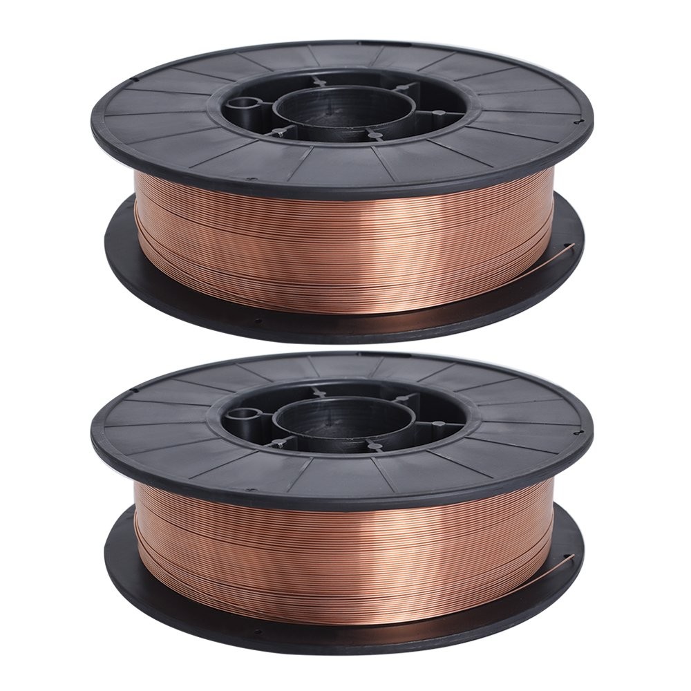 2 Piece ER70S-6 0.030″ 0.8mm Premium Steel MIG Welding Wire 11-lb Roll New