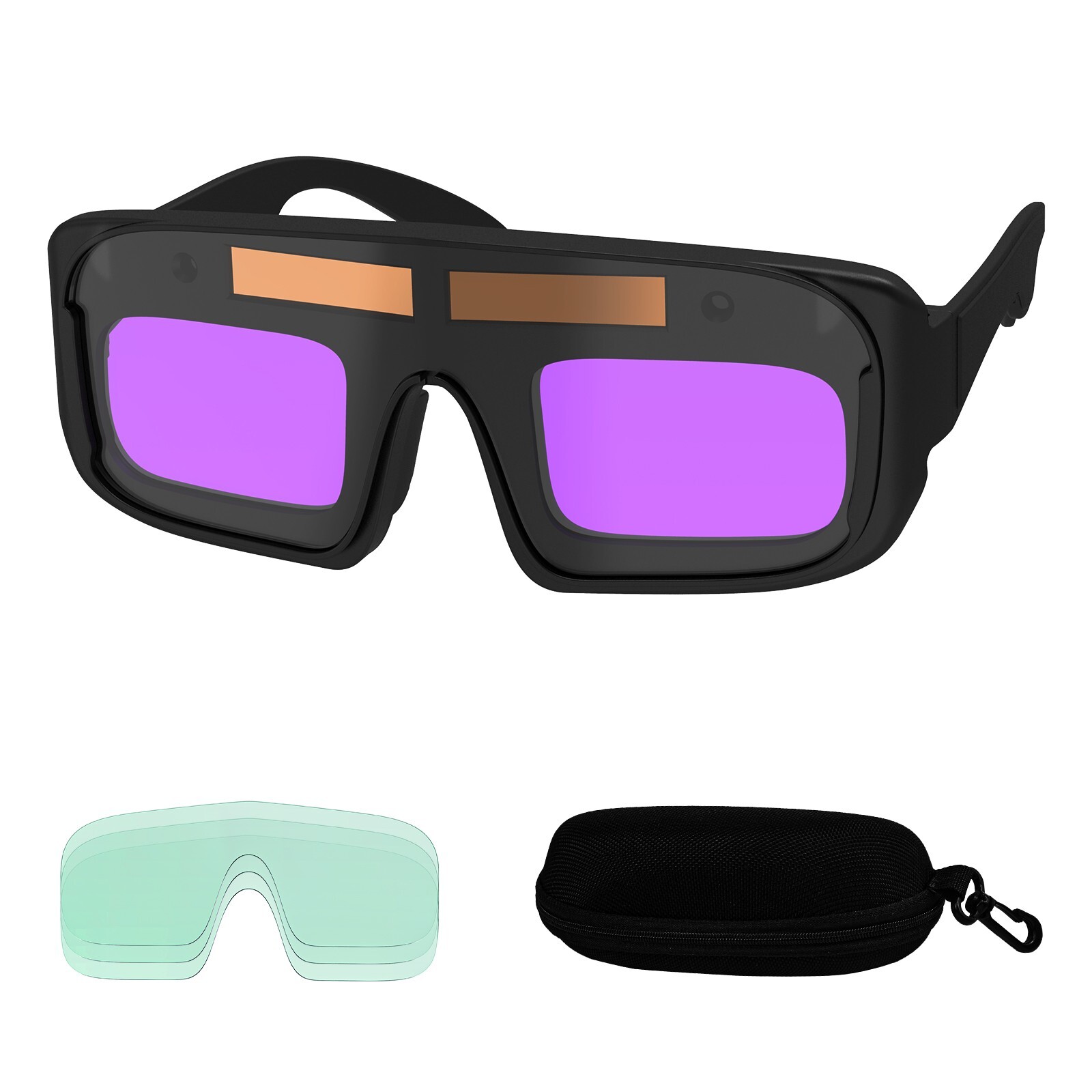 TRQWH Solar Auto Darkening Welding Glasses True Color View Safety Goggles