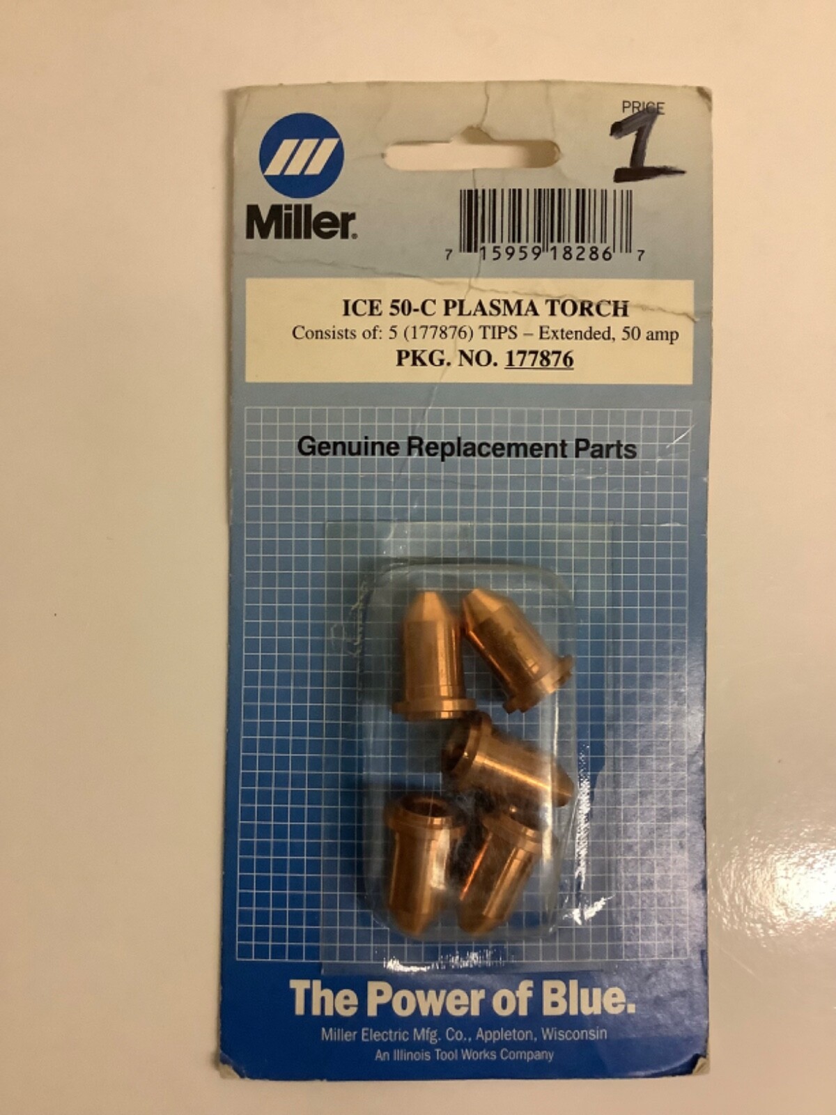 Miller Electric Plasma parts number 177876, TIP