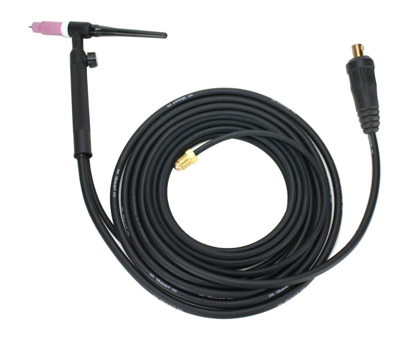 WP Series – Air Cooled TIG Torch with Valve – 2-Piece Cable with Dinse Connector