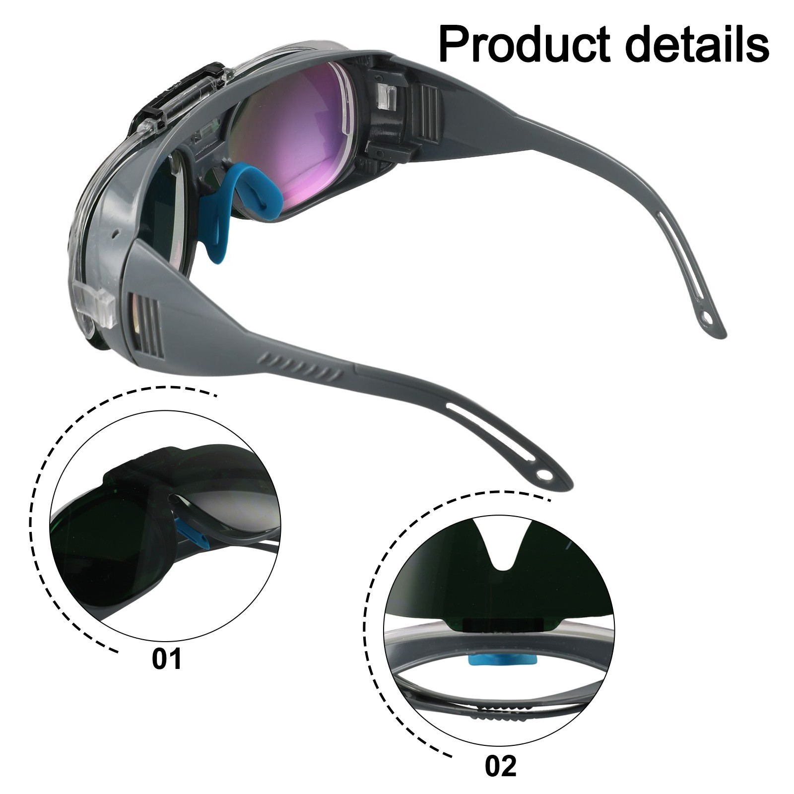 Comfortable Work Glasses for Welders Featuring Anti Slip Design and Secure Fit