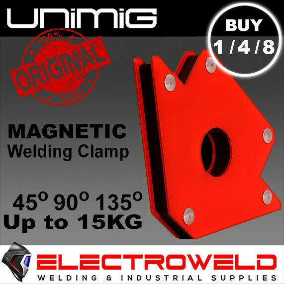 STRONG 15kg WELDING MAGNET UNIMIG ARROW CLAMP MAGNETIC HOLDER 45° 90° 135°…