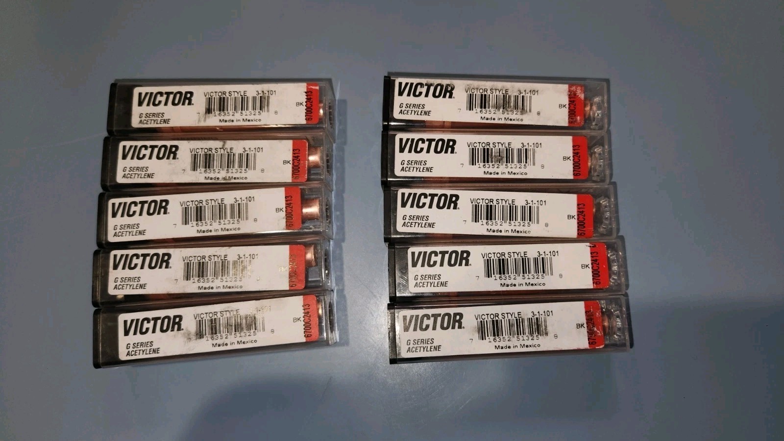 10-pk 3-1-101 Victor Acetylene Cutting Tips.