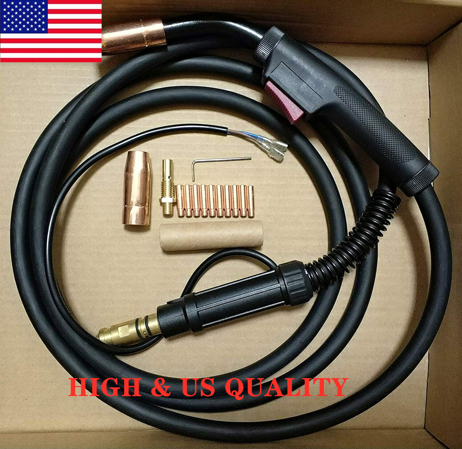 MIG WELDING GUN &TORCH 10′ 150AMP replace for Lincoln Weld-Pak 100/100HD/125/155