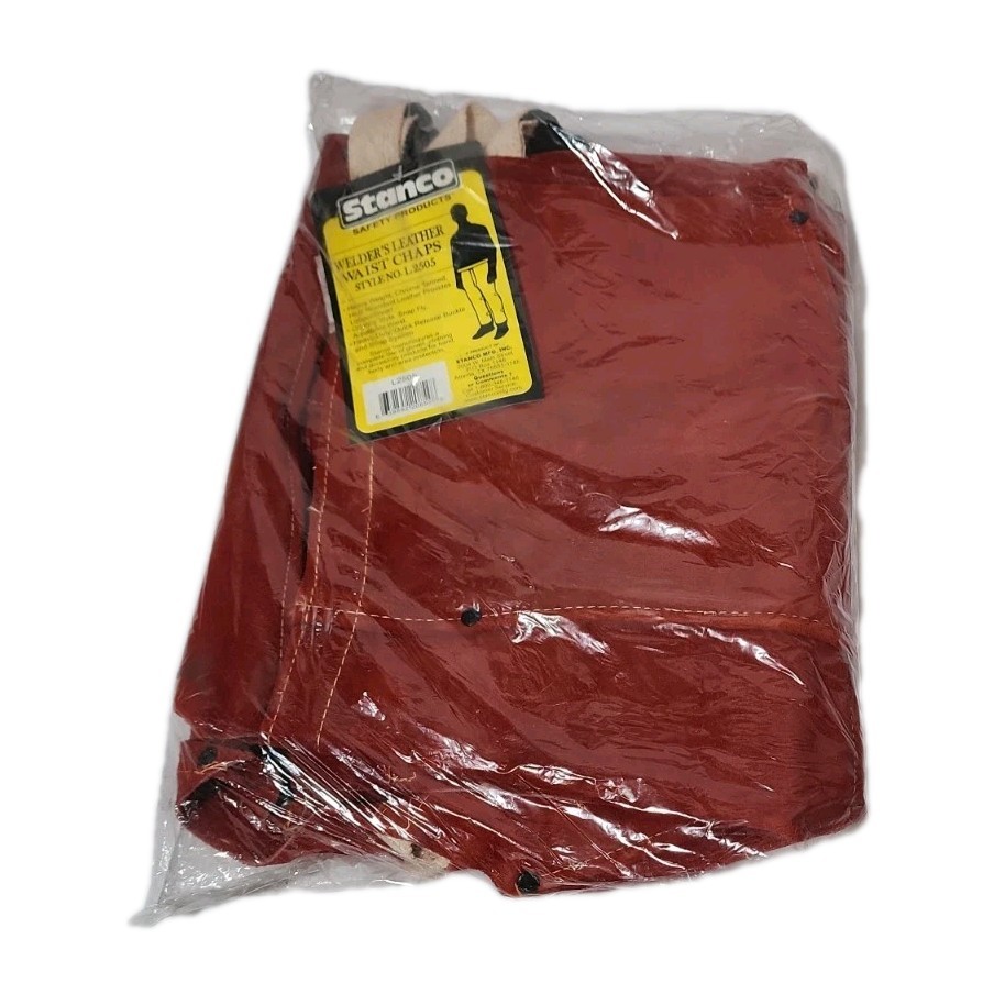 Stanco Leather Welding Chaps 36″ Made in USA Heavy Duty Flame Resistant Work FR