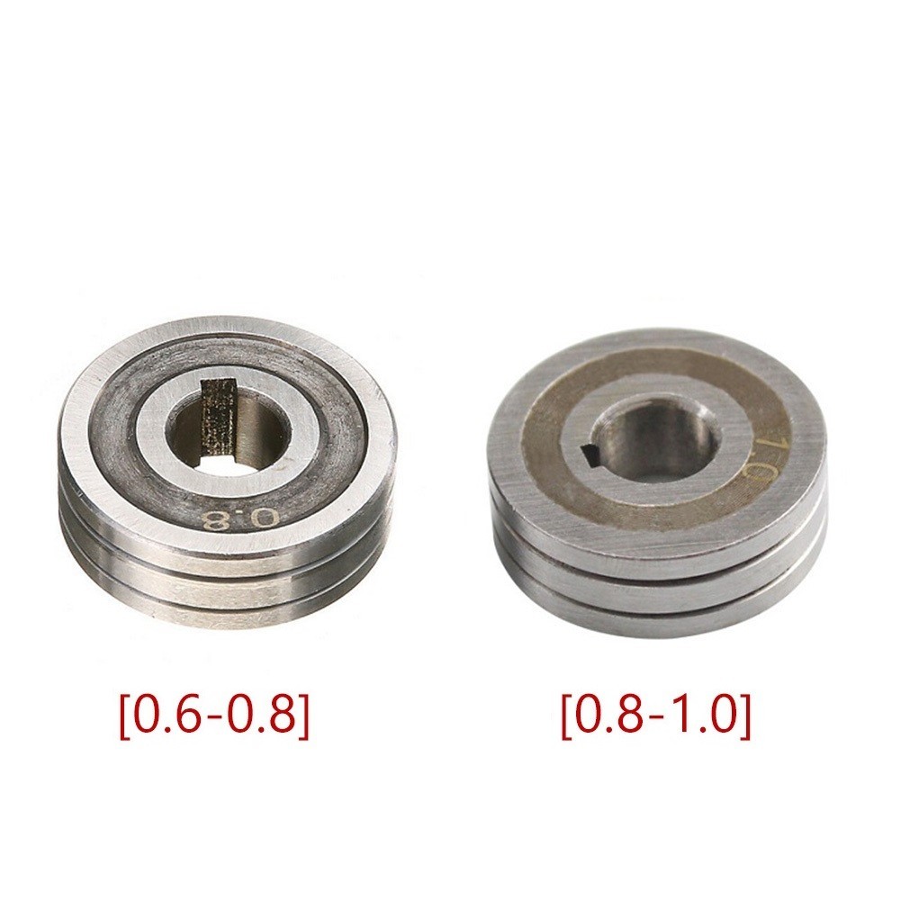 2PCS V-Groove Mig Welder Drive Roller Roll 0.6-0.8 & 0.8-1.0 Knurled-Groove New