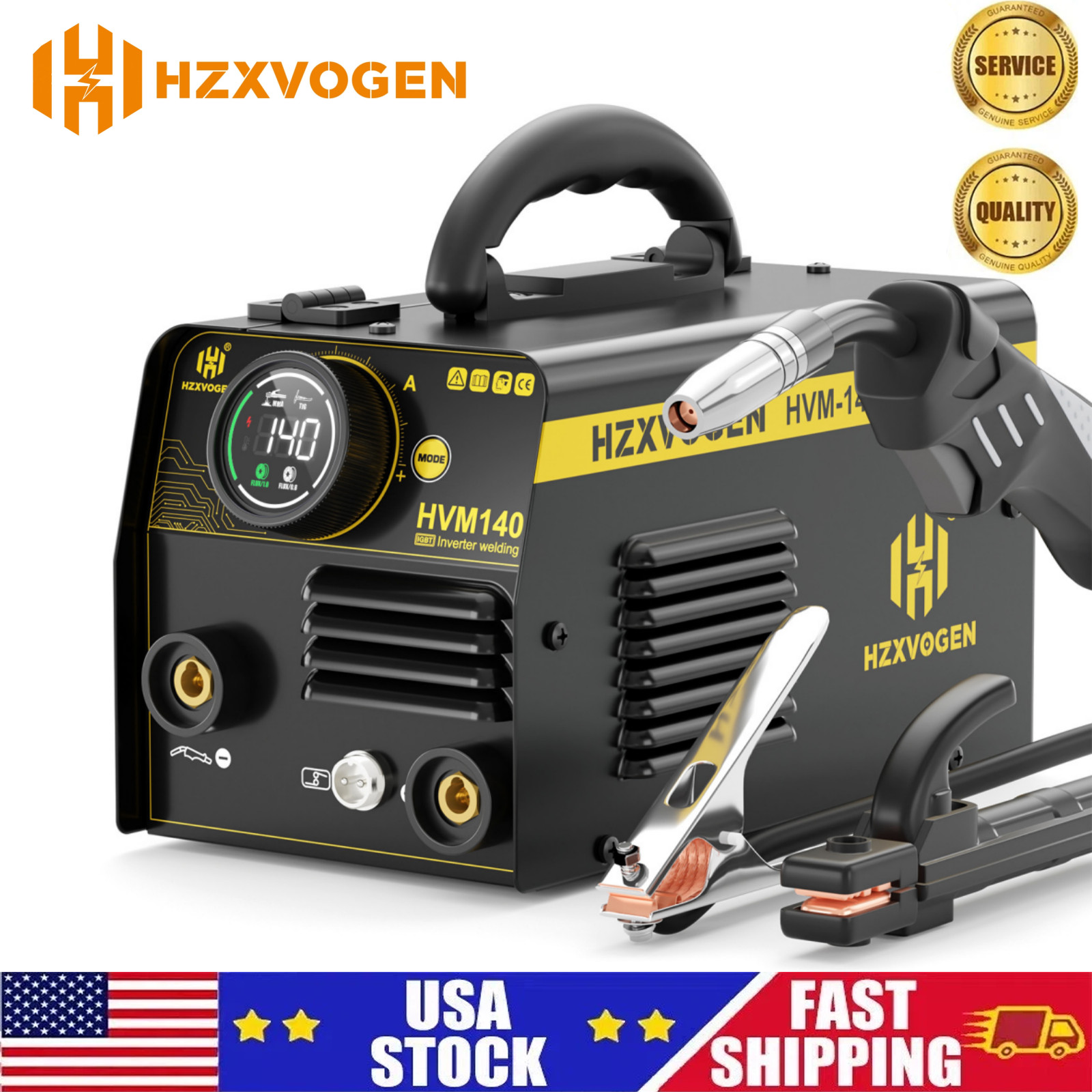 140A 110V/220V 3IN1 Gasless Flux Core MIG/STICK/Lift TIG IGBT Welding Machine