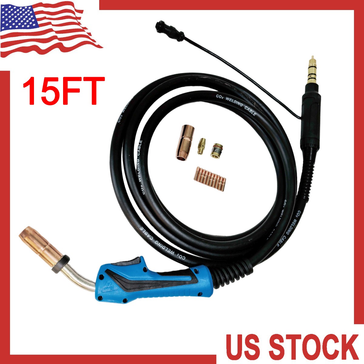 1770037 Replacement MIG Gun 15ft For MILLERMATIC 212,250,251,252 Miller MDX-250