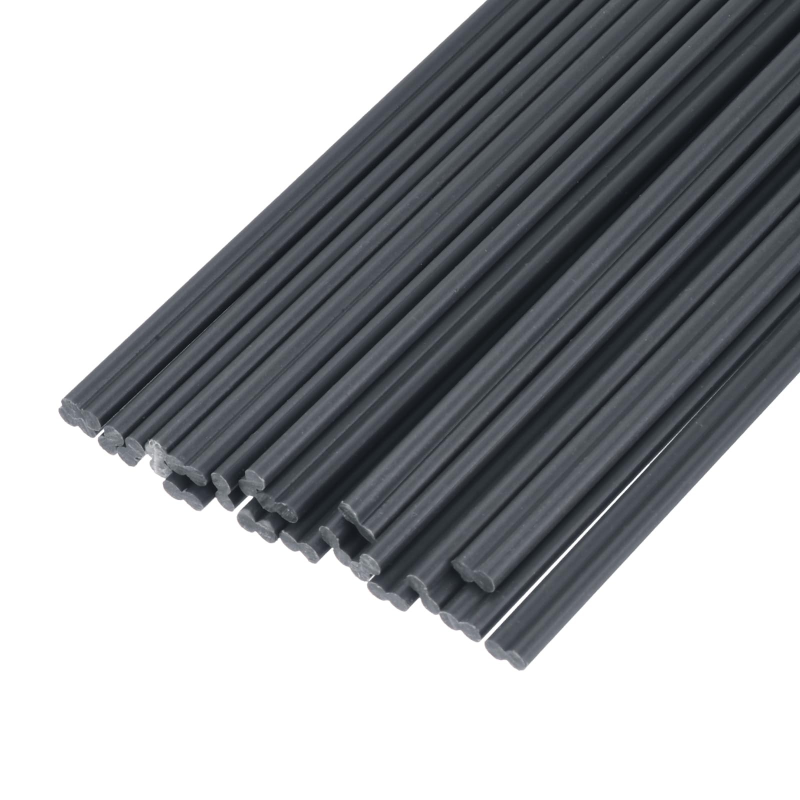 MECCANIXITY 20pcs 10 Inch Plastic Welding Rods PVC 10 Inch, Grey