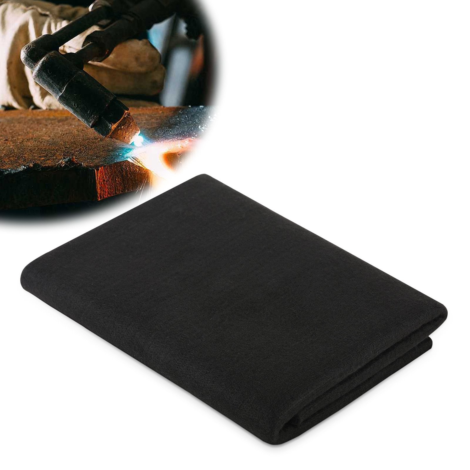 7.9”x7.9” Welding Blanket Temperature Resistance Fireproof Mat Heat Insulation