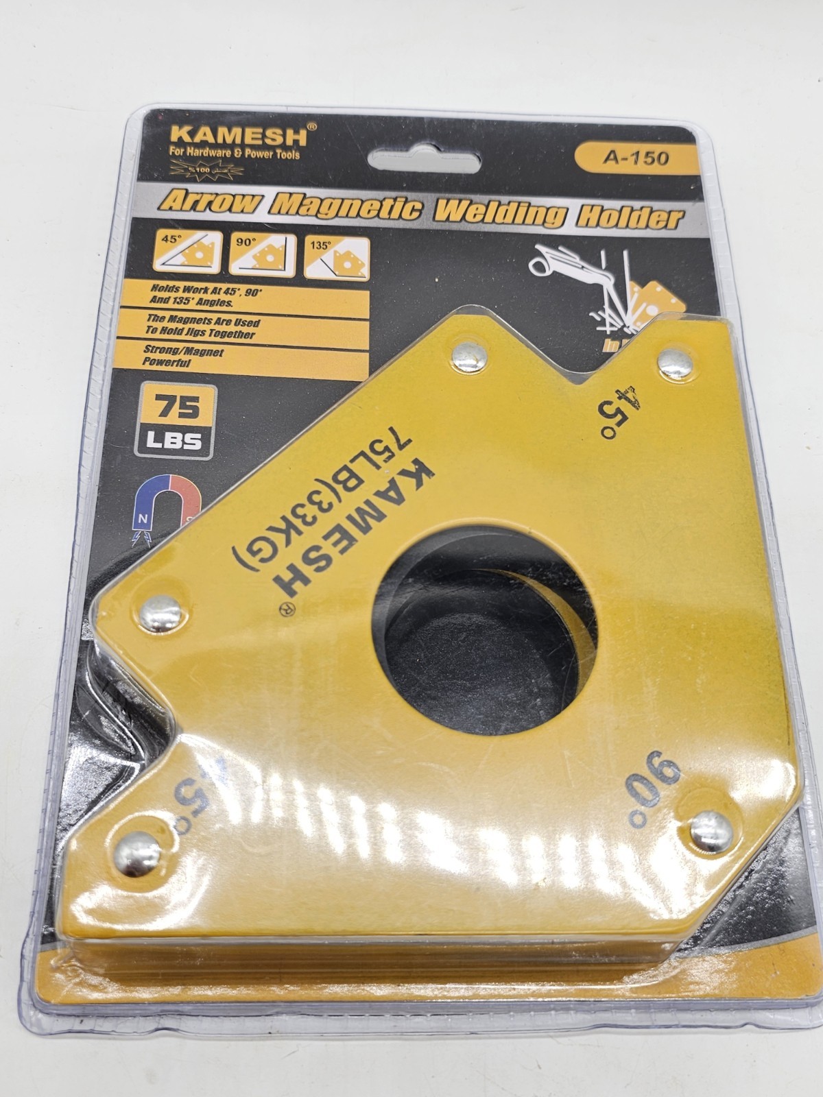 75 Lb Arrow Magnetic Welding Holder Holds Work At 45 90 And 135 Angles A 150