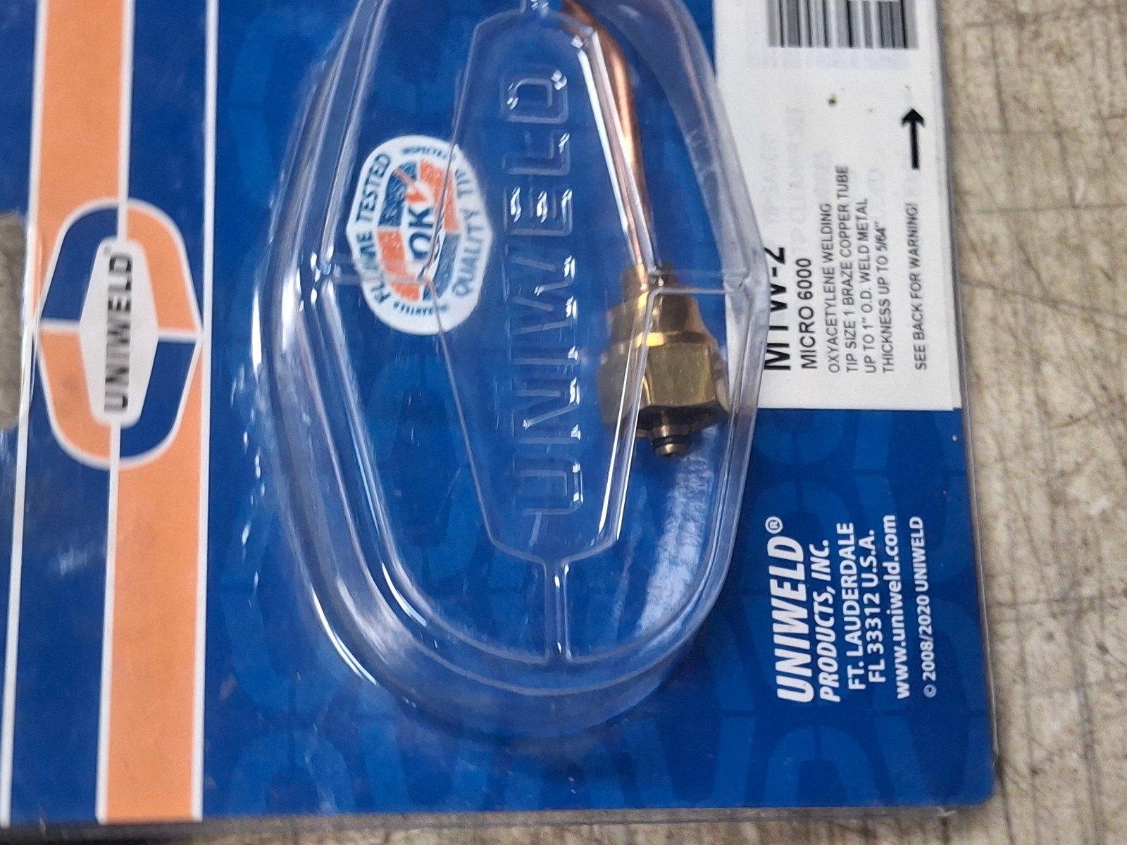 Uniweld MTW-2 MICRO 6000 Welding Tip #2