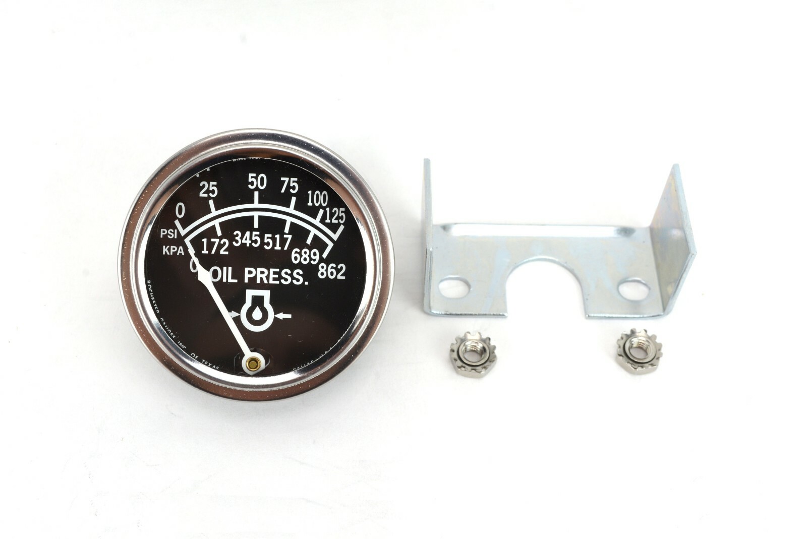 OEM Lincoln Welder Classic 300D SAE300 125psi/862kpa Oil Pressure Gauge (S7599)