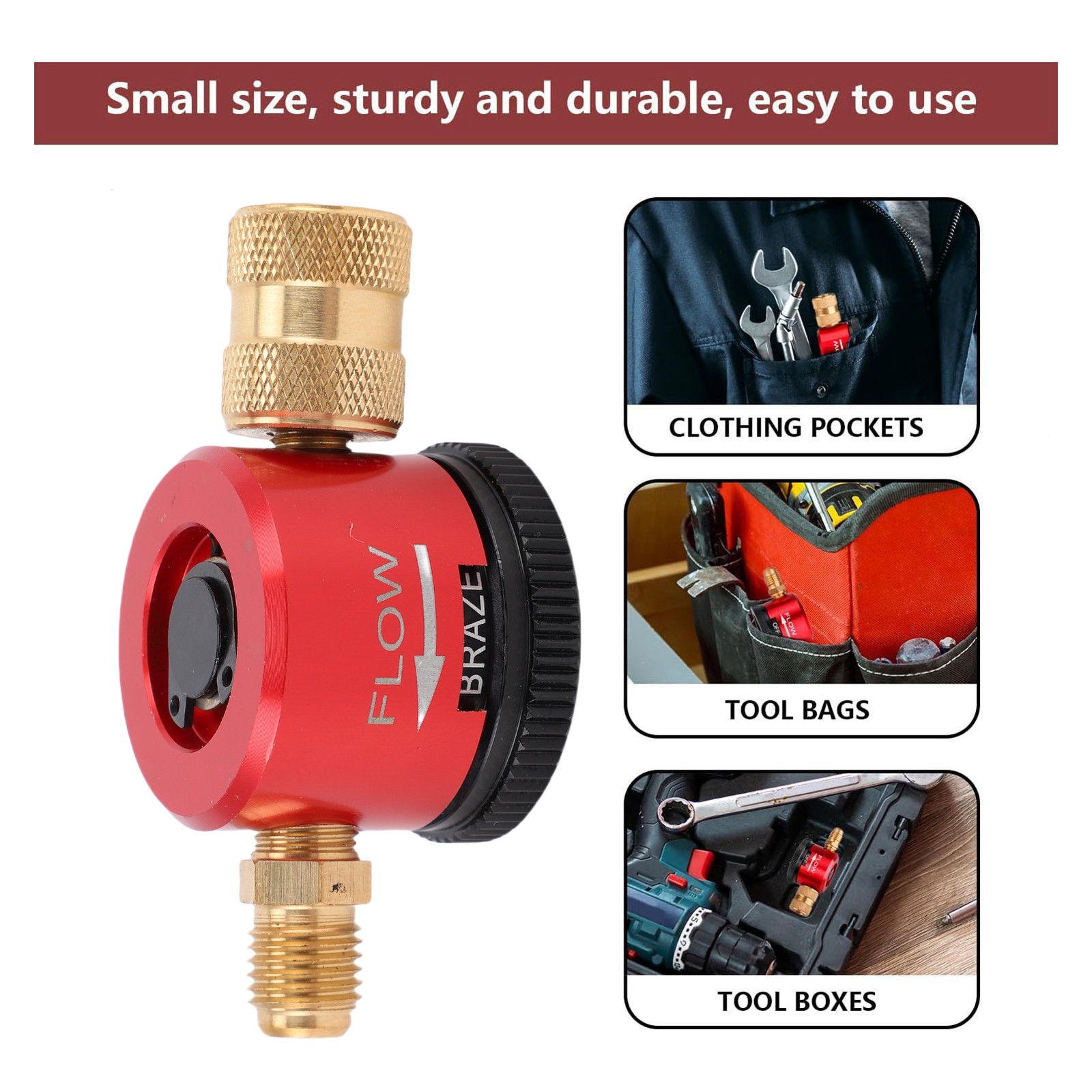 Nitrogen Purge Tool 1/4in Connector Nitrogen Gas Regulator Brazing Tool For SET