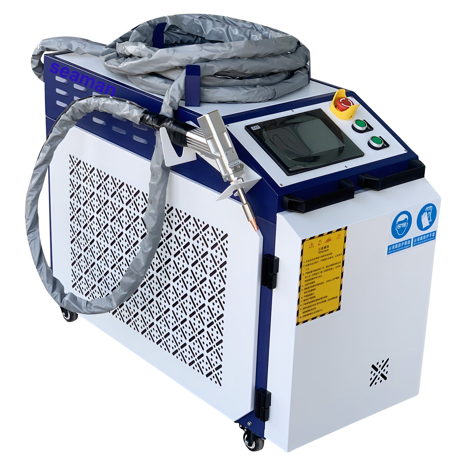 2000W Raycus Fiber Laser Welder 4‑in‑1 Rust Remover Metal Welding US Local Stock