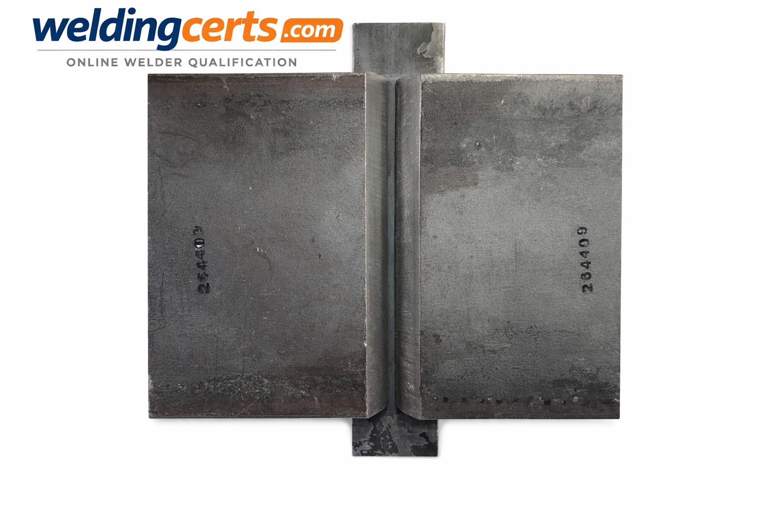 1″ Weld Qualification Test Plate Couponss for AWS D1.1 w/ Back Strip-Assembled